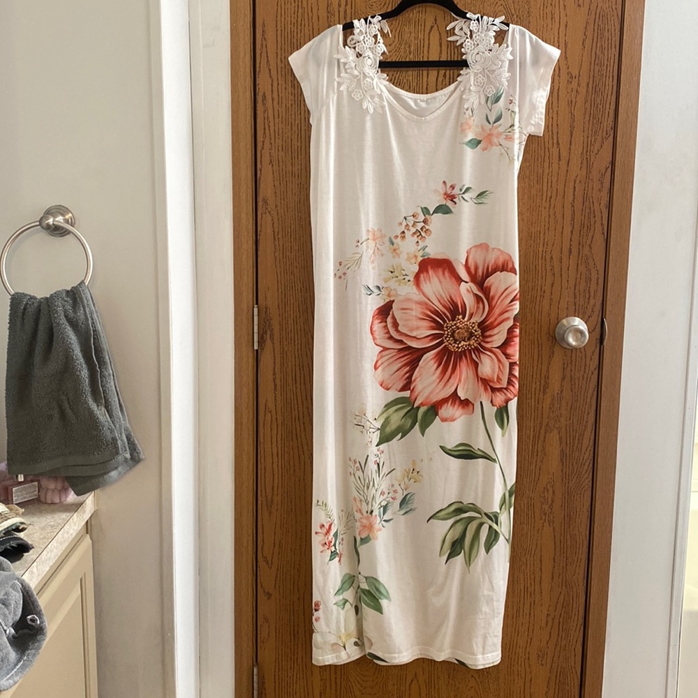 Long beautiful floral Dress